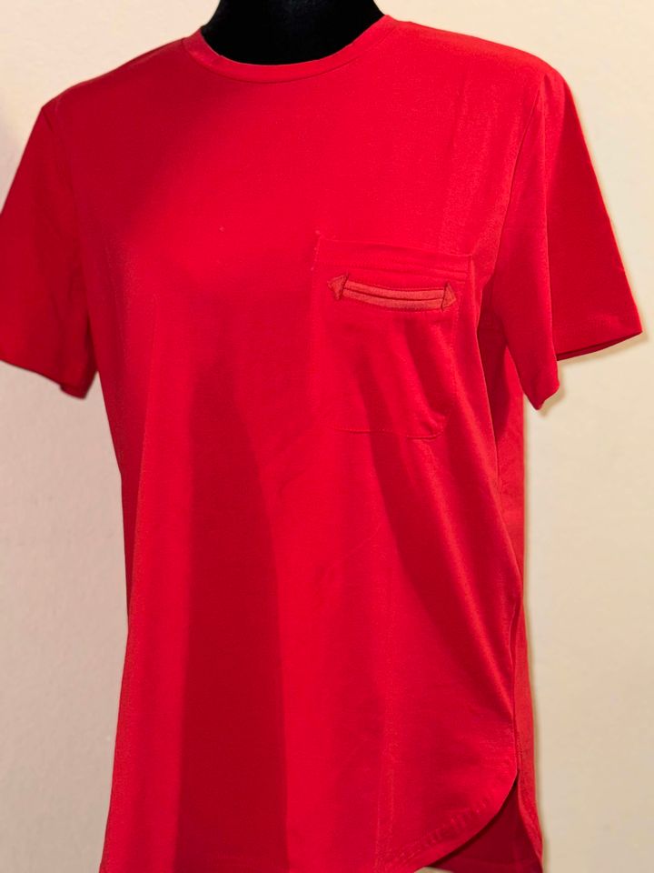 Red Pocket Tee