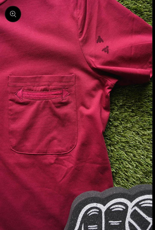 Red Pocket Tee