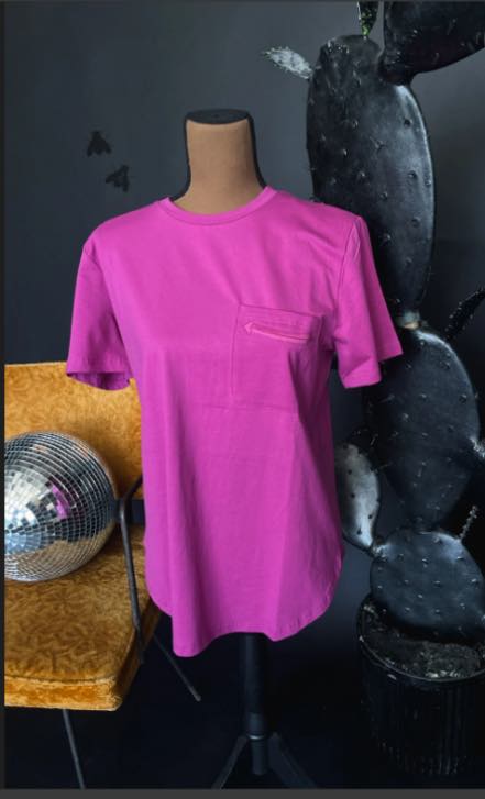 Pink Pocket Tee