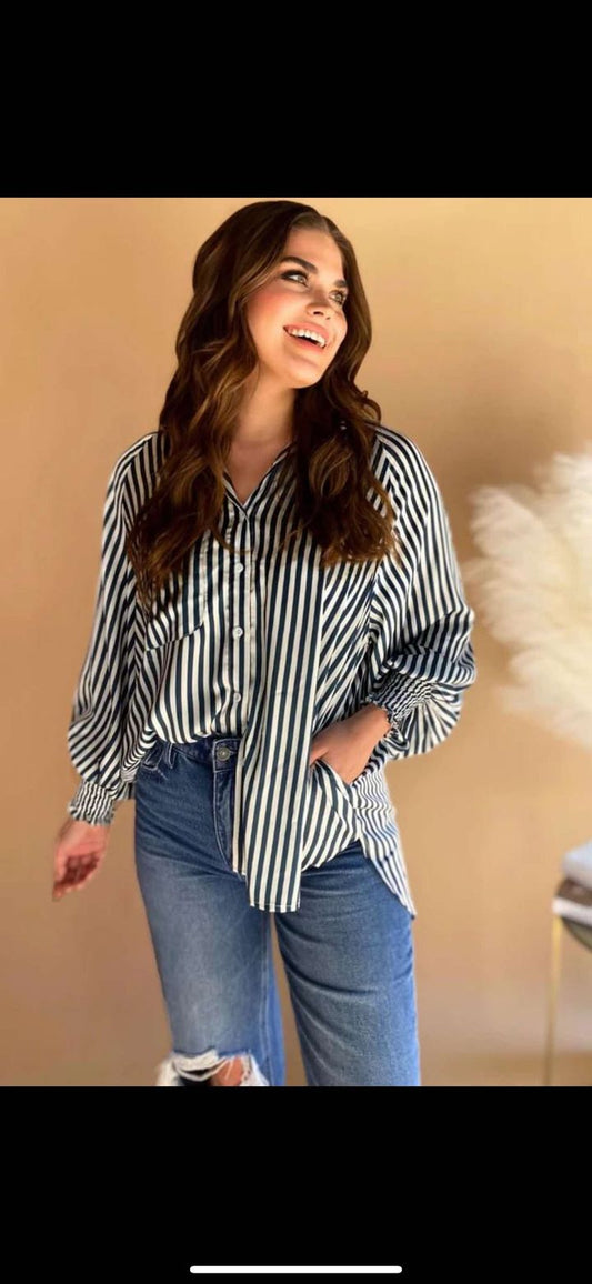 Striped Pocket Silk