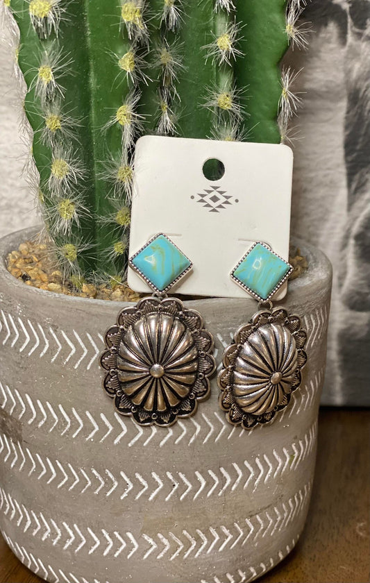 Turquoise Stone Conchos